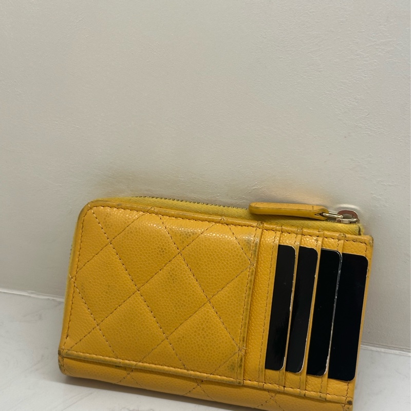CHANEL COCO L型卡夾包 開運發財黃-2