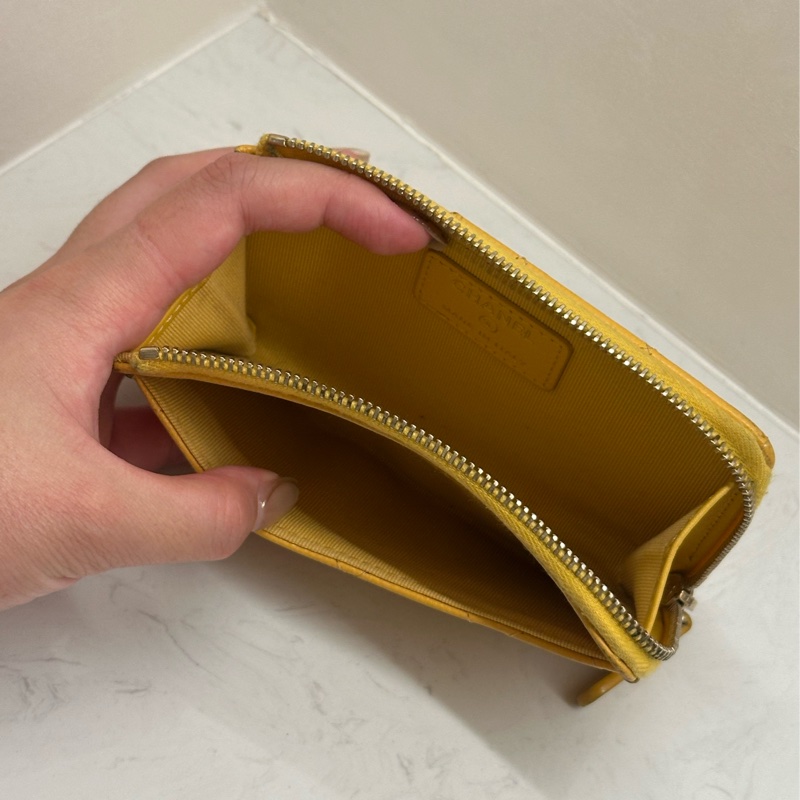CHANEL COCO L型卡夾包 開運發財黃-3