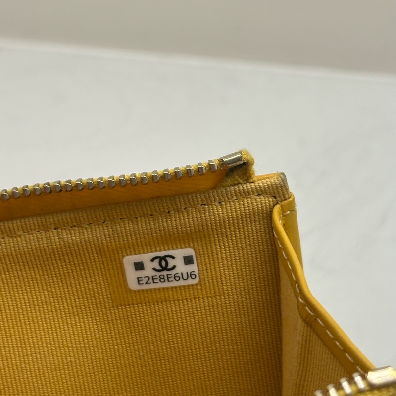 CHANEL COCO L型卡夾包 開運發財黃-5