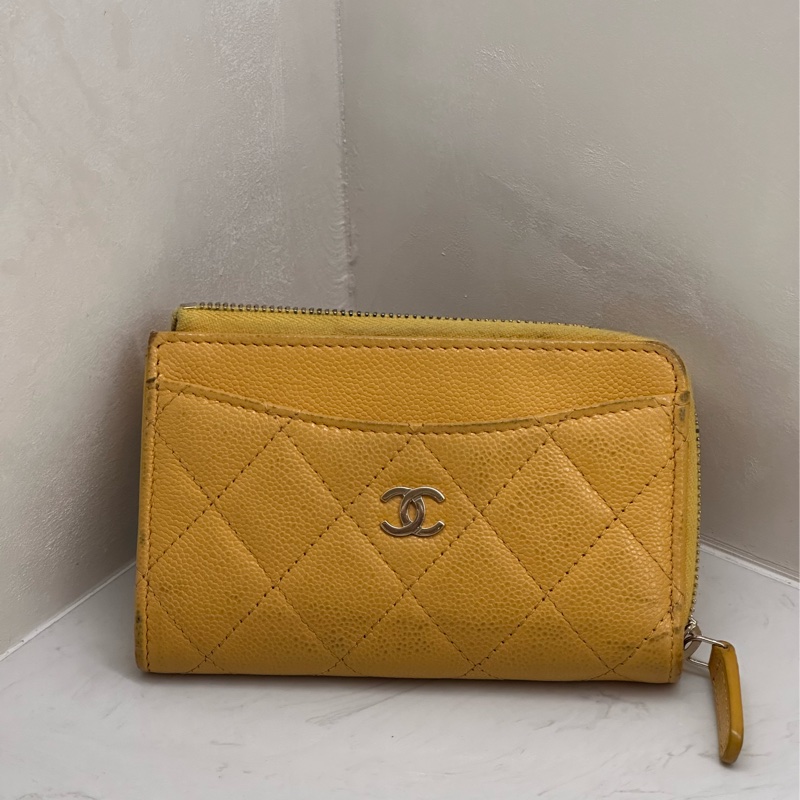 CHANEL COCO L型卡夾包 開運發財黃-8