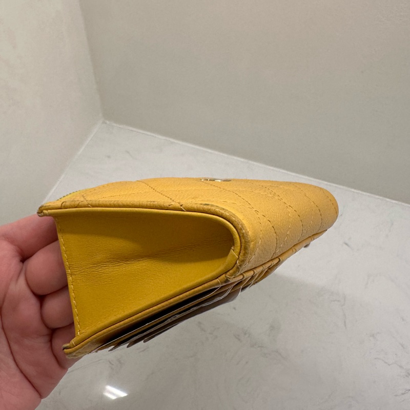 CHANEL COCO L型卡夾包 開運發財黃-11