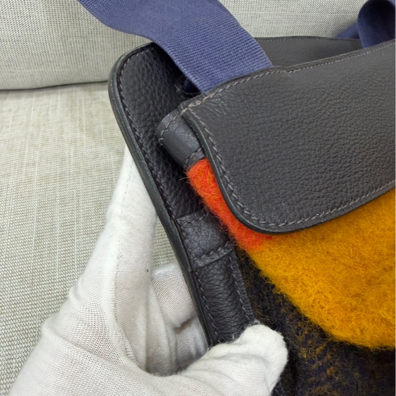 愛馬仕 Hermes毛呢後背包-31