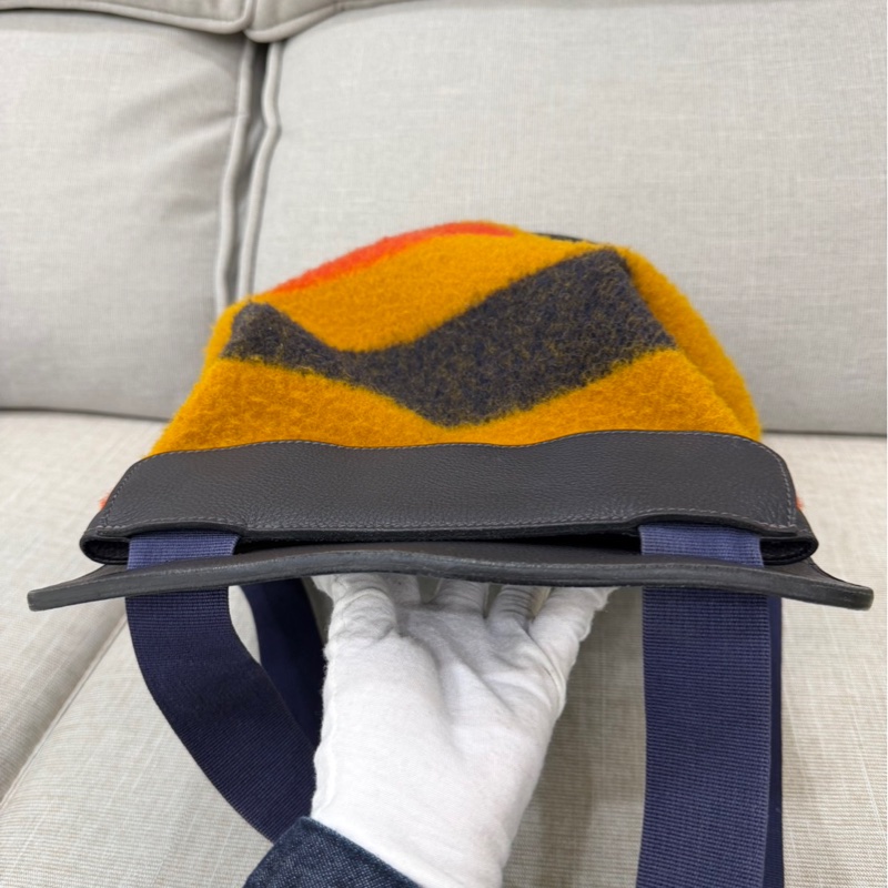 愛馬仕 Hermes毛呢後背包-33