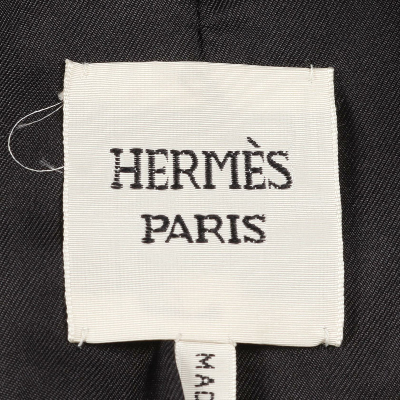 愛馬仕女士黑色二手牛仔褲,鹿皮材質-2