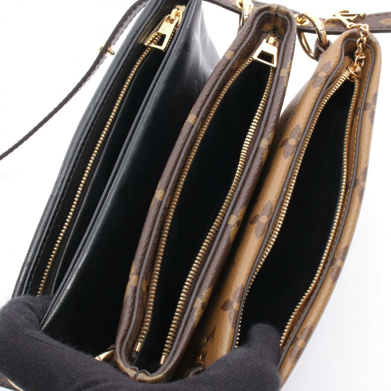 路易威登 Pochette LV 3 單肩斜背包 M45412 Monogram Reverse 棕色-2