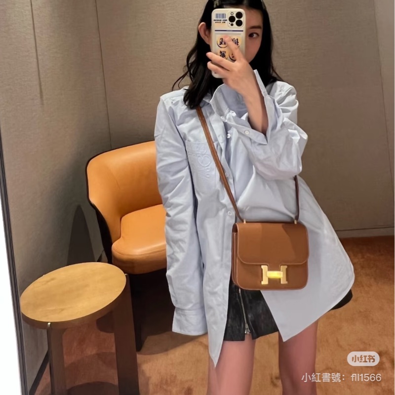 Mini Constance 康康37 gold  金棕金釦 新款 附小鏡子 康康19-2