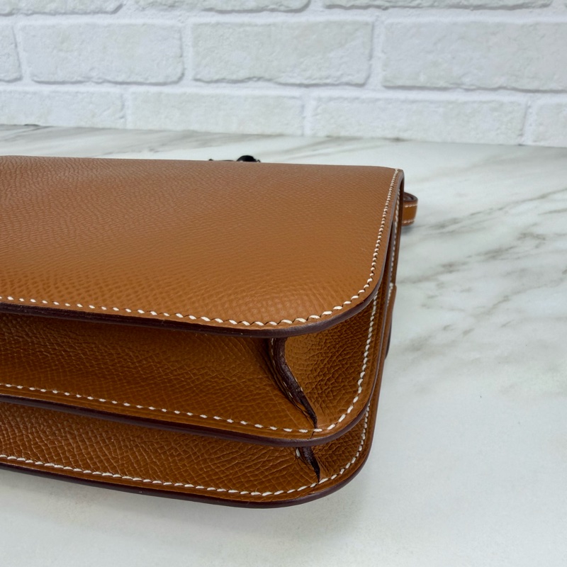 Mini Constance 康康37 gold  金棕金釦 新款 附小鏡子 康康19-10