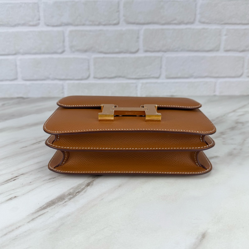 Mini Constance 康康37 gold  金棕金釦 新款 附小鏡子 康康19-13