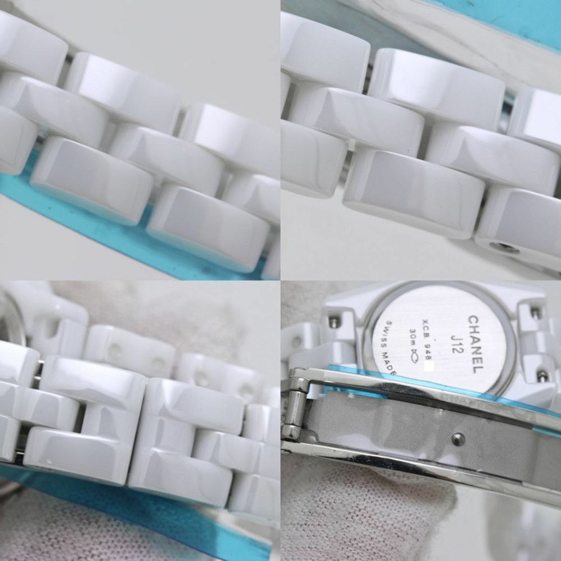 香奈兒 J12 XS 鑽石腕錶 H5237 女士白色陶瓷與不鏽鋼腕錶 40115-7