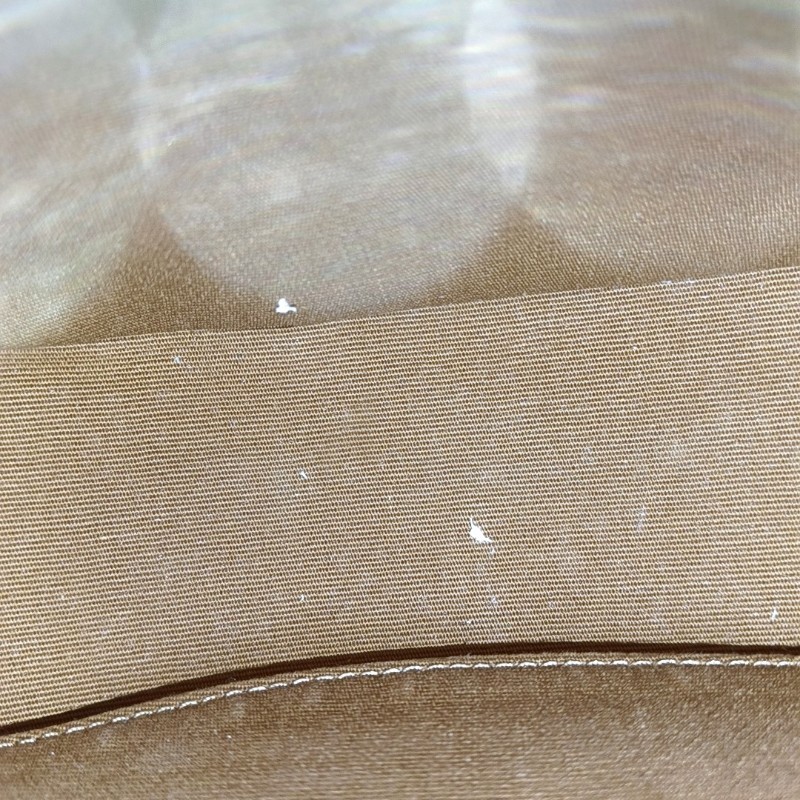 CELINE AVA 米色塗層帆布凱旋門手提包單肩包 金色五金-8