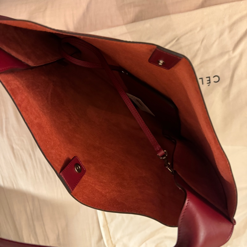 old celine 滑牛皮單肩包 全新-2