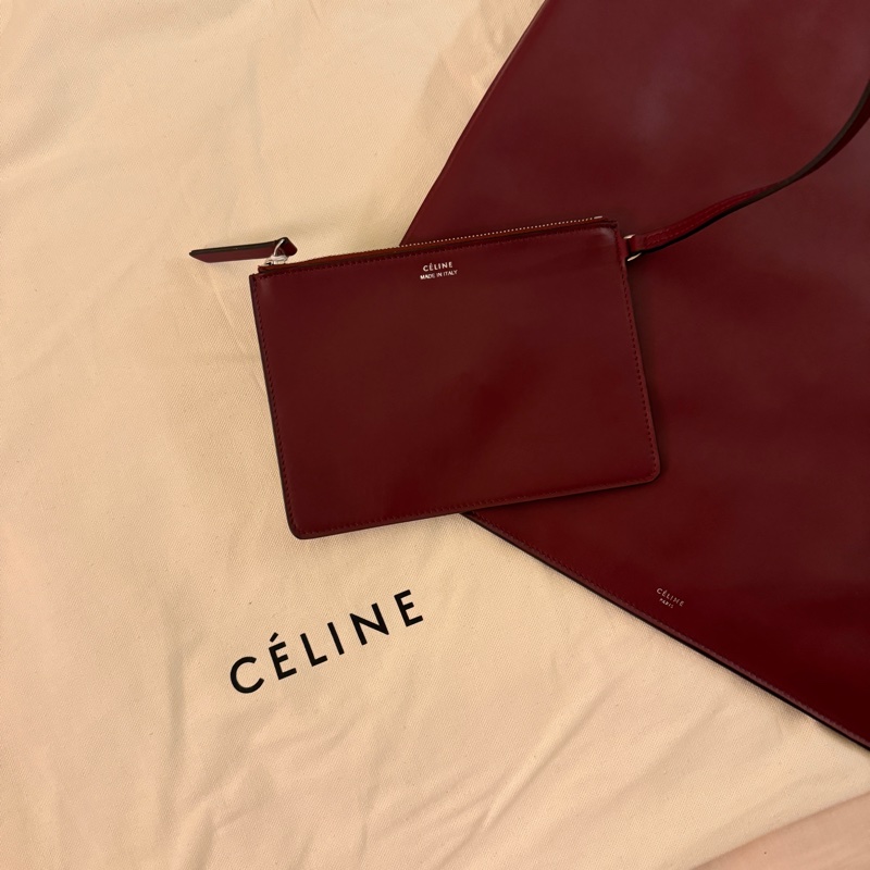 old celine 滑牛皮單肩包 全新-4
