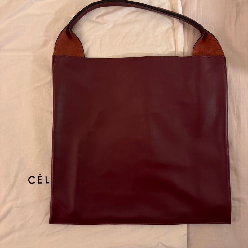 old celine 滑牛皮單肩包 全新-6