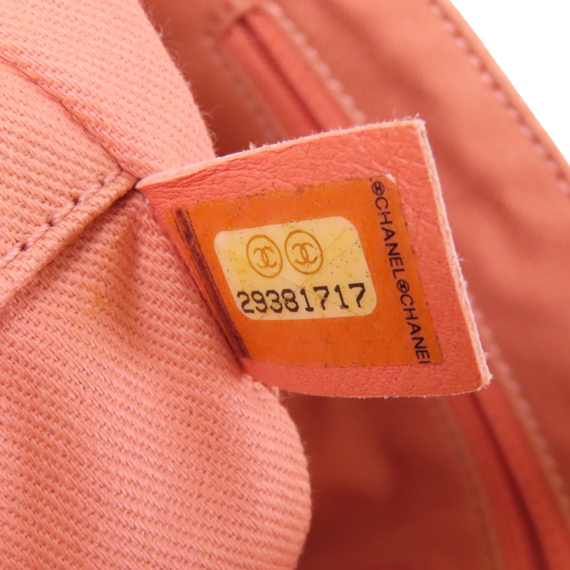 CHANEL 帆布Deauville MM銀扣肩背袋-6