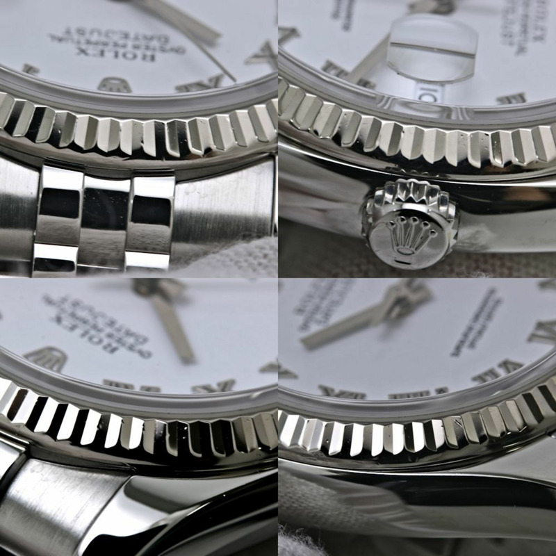 Rolex Datejust 白色羅馬數位時標 116234 M 編號男士腕錶，18K 金與不鏽鋼材質 40134-3
