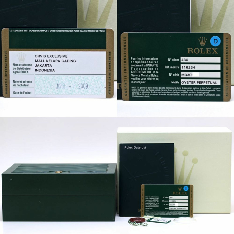 Rolex Datejust 白色羅馬數位時標 116234 M 編號男士腕錶，18K 金與不鏽鋼材質 40134-8