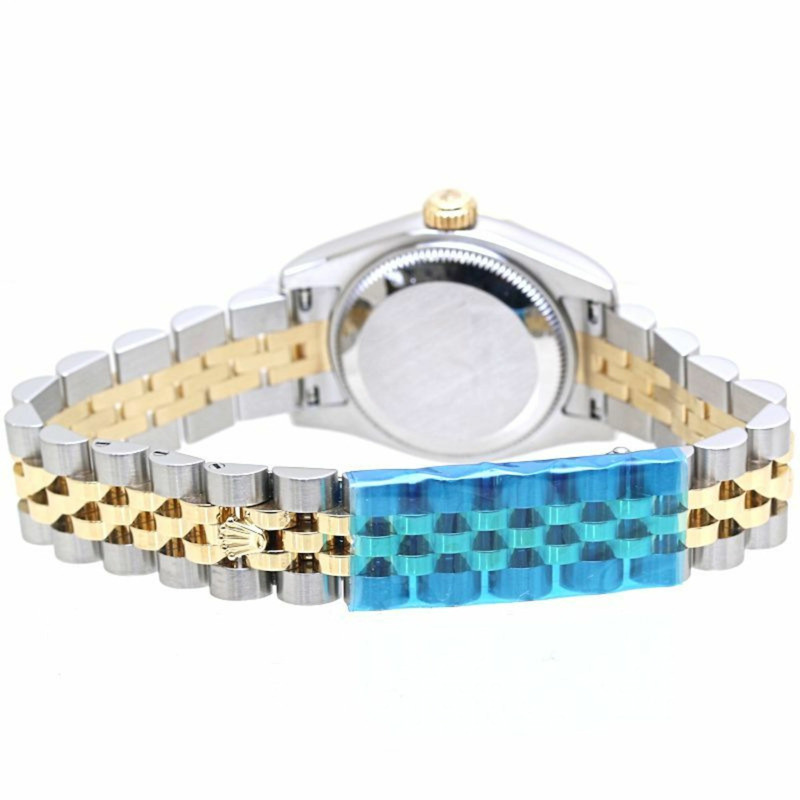 Rolex Datejust 白色羅馬數位時標,隨機編號 179173,18K 黃金和不鏽鋼女士腕錶,40129-2