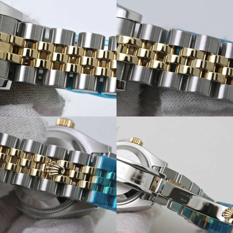 Rolex Datejust 白色羅馬數位時標,隨機編號 179173,18K 黃金和不鏽鋼女士腕錶,40129-7