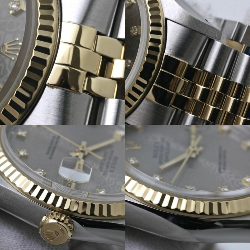Rolex Datejust 16233G，鑲嵌10顆鑽石，X系列，男士腕錶，18K黃金及不鏽鋼材質，40125-5