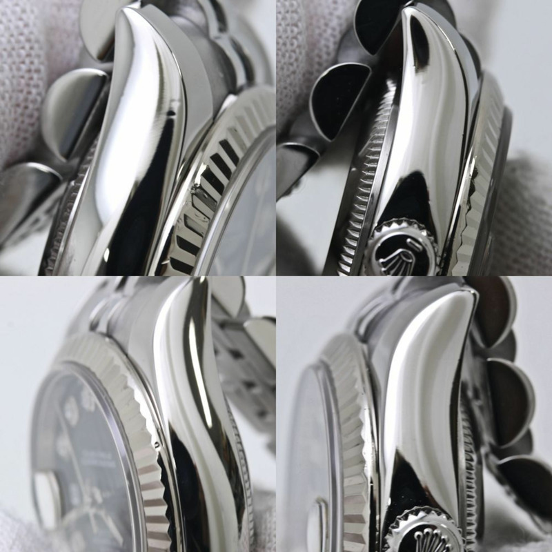 Rolex Datejust 10 件鑲鑽腕錶 179174G 女士 18K 白金及不鏽鋼 40126-5