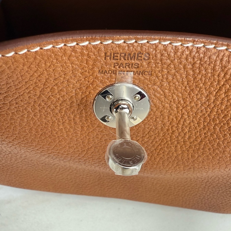 Mini Lindy 福寶馬鞍皮 金棕銀釦 MiniLindy-17