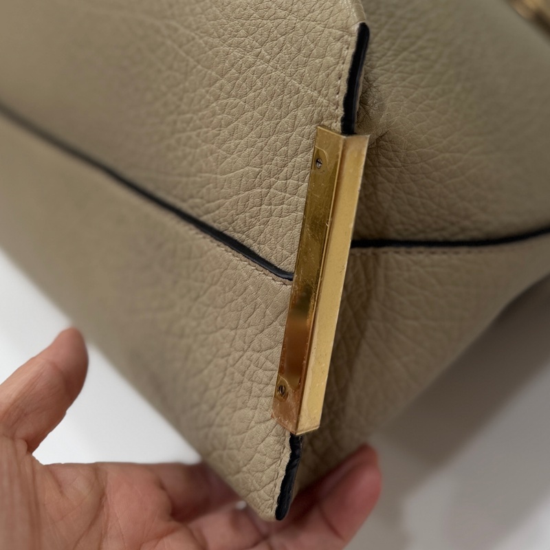 chloe 大地色 卡其 購物包 購物包 托特包 電腦包 公事包 手提包-34