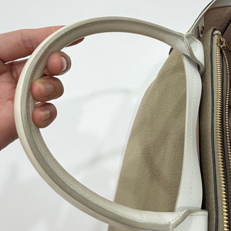 chloe 大地色 卡其 購物包 購物包 托特包 電腦包 公事包 手提包-38