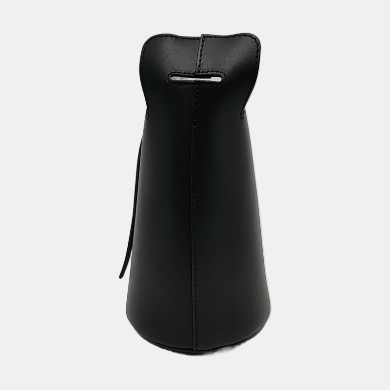 BURBERRY The Bucket 黑色牛皮單肩包手提包 金色五金 子袋 可拆卸肩帶-2