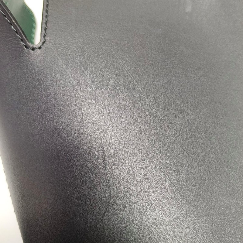 BURBERRY The Bucket 黑色牛皮單肩包手提包 金色五金 子袋 可拆卸肩帶-11