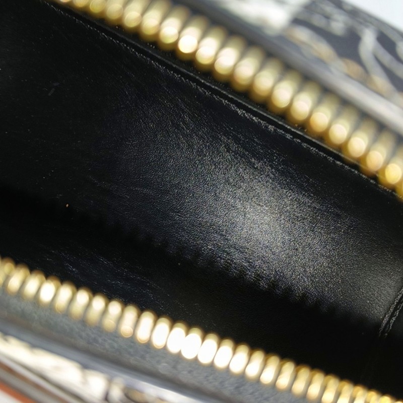 BURBERRY The Barrel 棕色塗層帆布TB斜挎包單肩包金色五金 可拆卸肩帶-6