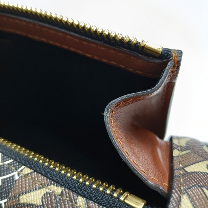 BURBERRY The Barrel 棕色塗層帆布TB斜挎包單肩包金色五金 可拆卸肩帶-8