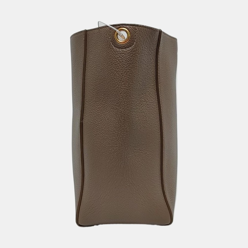 CELINE SANGLE 小號 大象灰牛皮斜挎包單肩包 金色五金 可拆卸肩帶-3