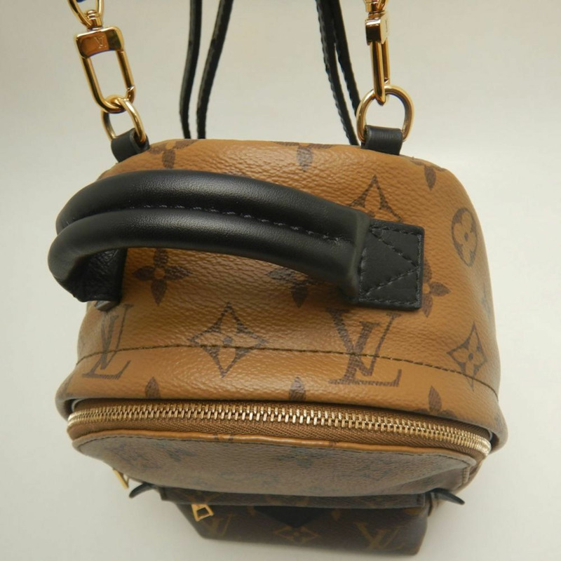 路易威登 Monogram Reverse Palm Springs 迷你雙肩包 M44872，棕色，女士，253281-5