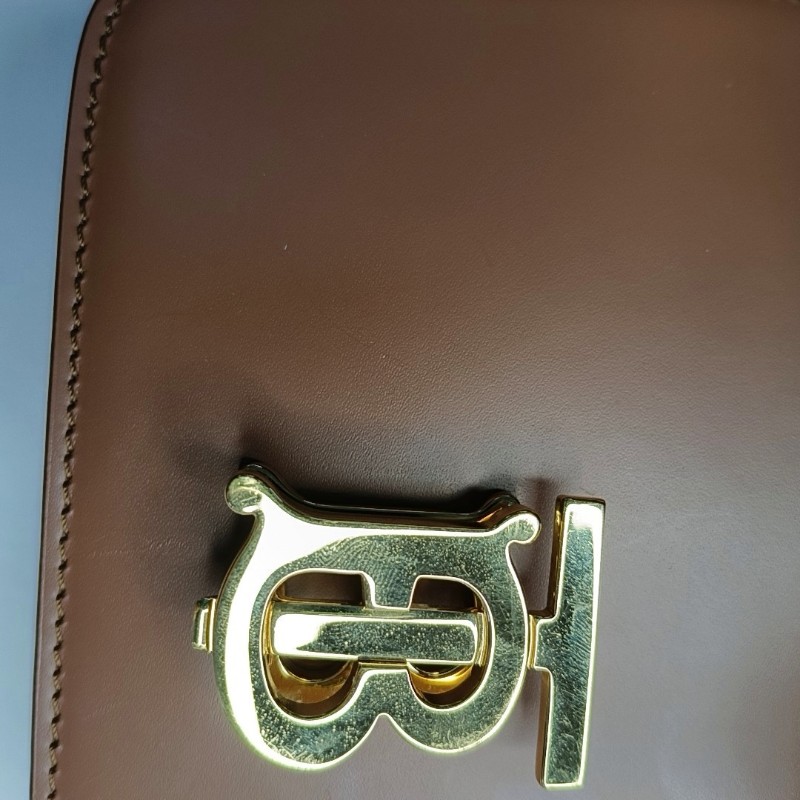 BURBERRY TB 迷你 棕色牛皮腰包腰包/胸包 金色五金-11