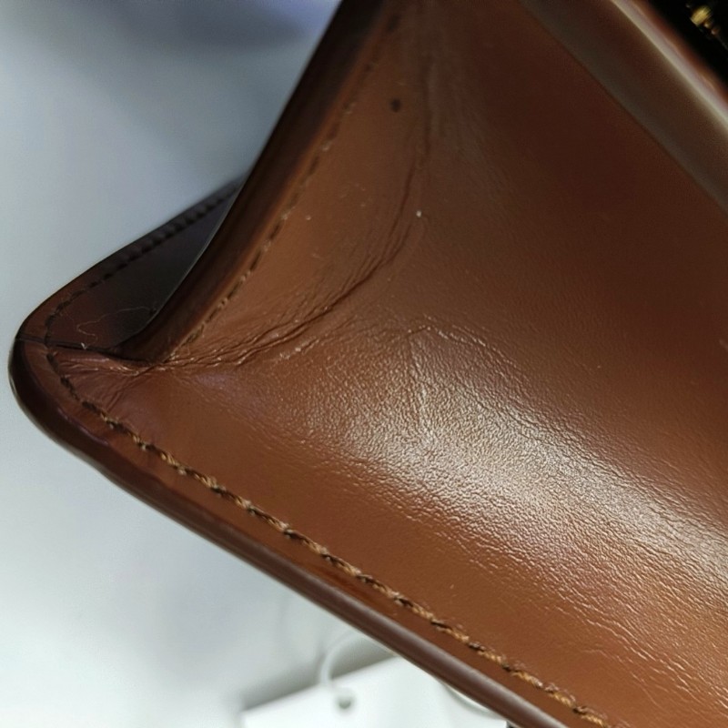 BURBERRY TB 迷你 棕色牛皮腰包腰包/胸包 金色五金-12