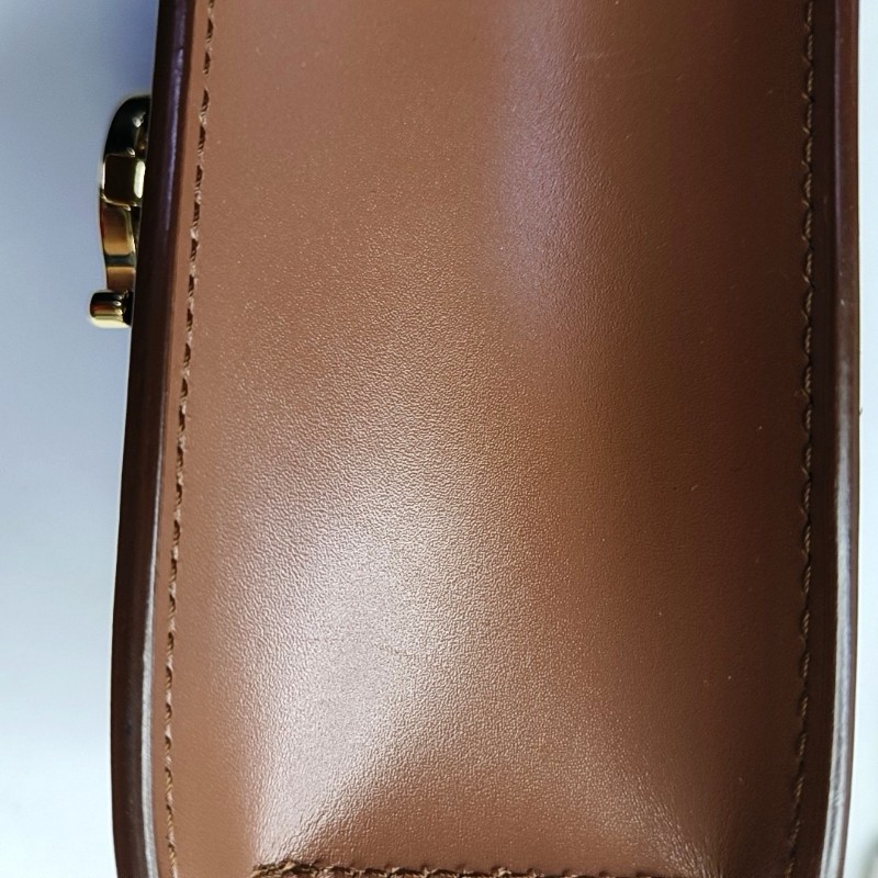 BURBERRY TB 迷你 棕色牛皮腰包腰包/胸包 金色五金-16