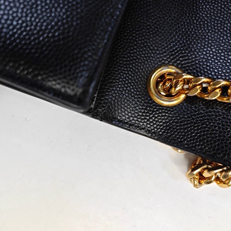 YSL KATE 中號黑色牛皮單肩包斜挎包
金色五金-8