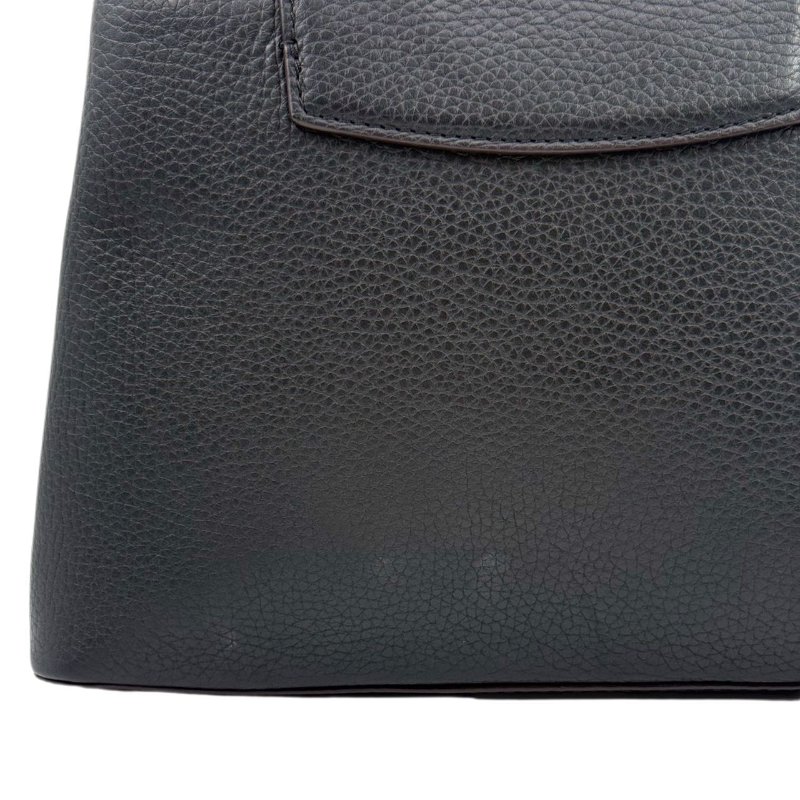 ［2415］路易威登 Louis Vuitton Capucines 黑色 牛皮 中號-7