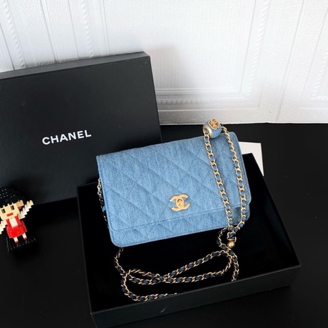 全新大全配芯片帶膜🈶️購證❤️ 香奈兒 #牛仔 #金球 #woc #發財包