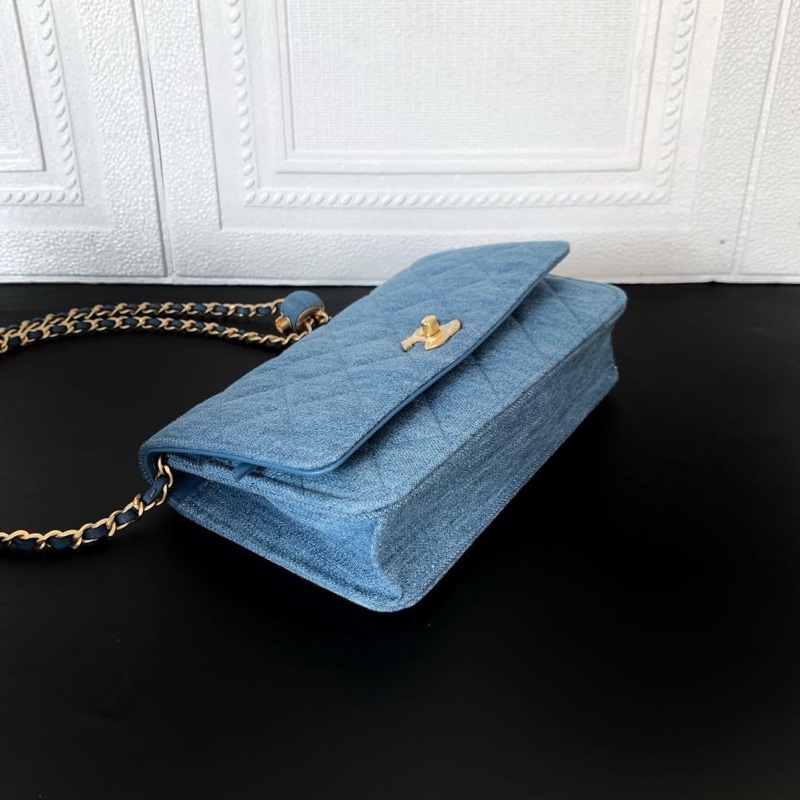 全新大全配芯片帶膜🈶️購證❤️ 香奈兒 #牛仔 #金球 #woc #發財包-6