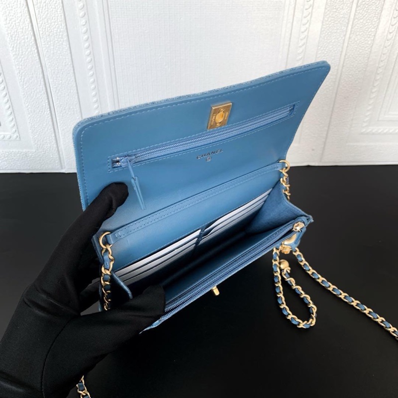 全新大全配芯片帶膜🈶️購證❤️ 香奈兒 #牛仔 #金球 #woc #發財包-8