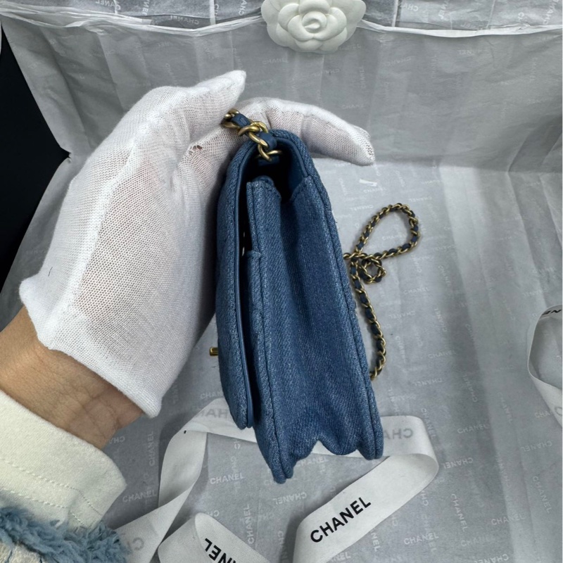 全新大全配芯片帶膜🈶️購證❤️ 香奈兒 #牛仔 #金球 #woc #發財包-11