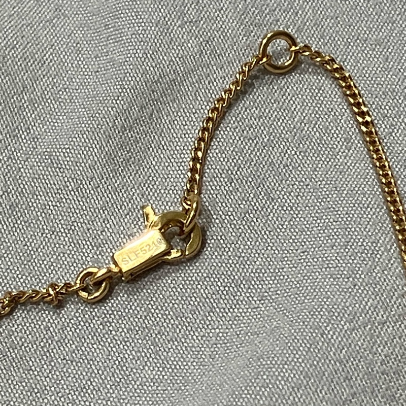 特價🉐【全新】CELINE金色黃銅ALPHABET字母J頸鍊-8