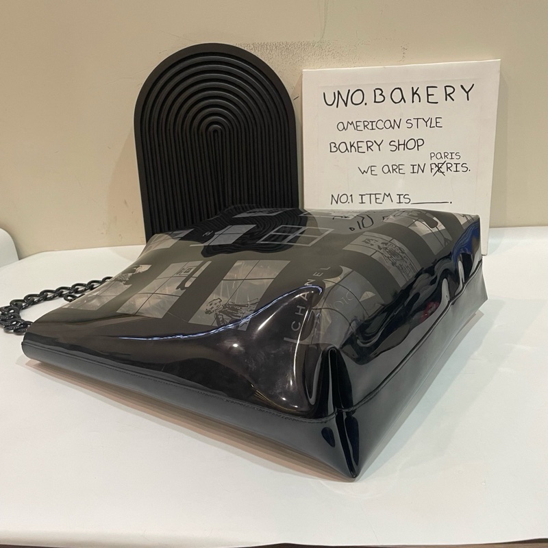 98新Chanel香奈兒中古亞克力透明沙灘包-10