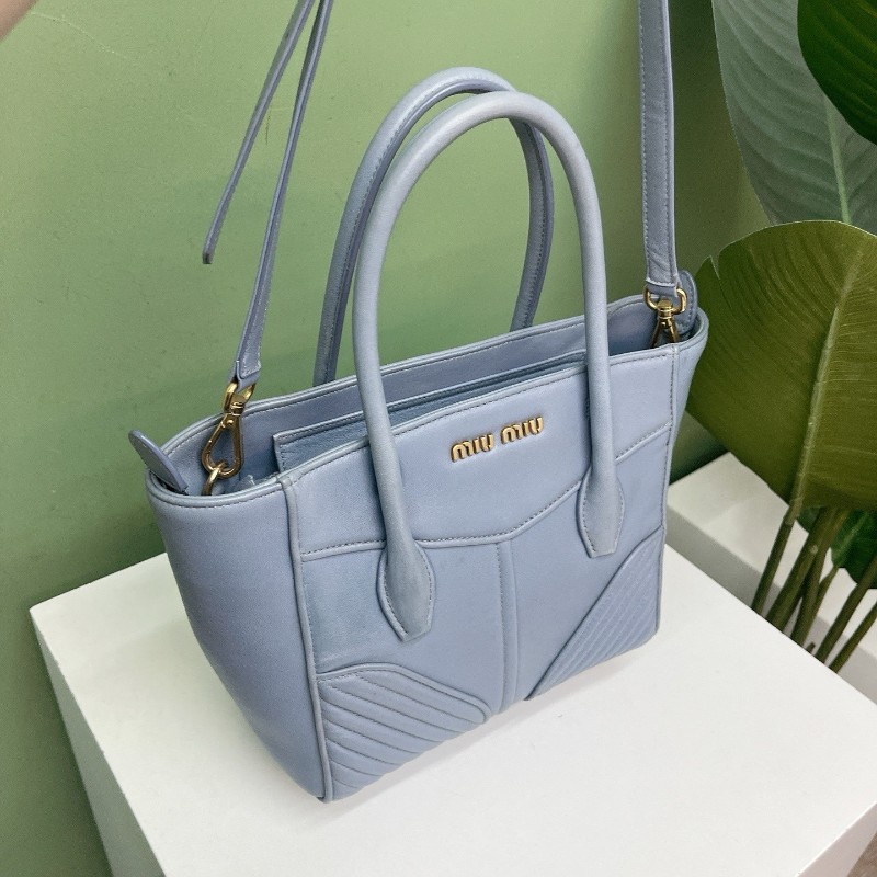 MIU MIU 霧霾藍tote手提包肩背包斜背包-2
