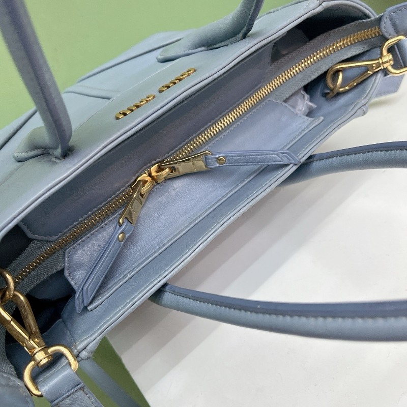 MIU MIU 霧霾藍tote手提包肩背包斜背包-13