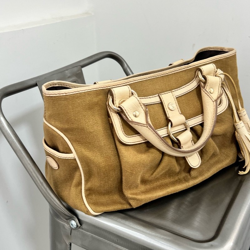 Celine Boogie吊墜皮牌帆布手提包-1