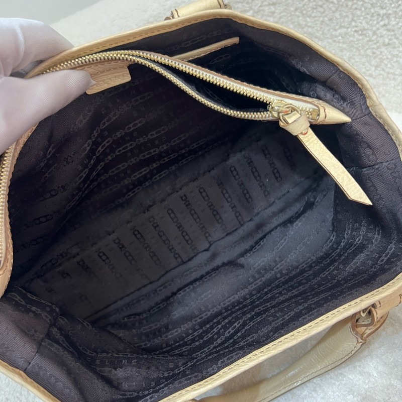 Celine Boogie吊墜皮牌帆布手提包-7