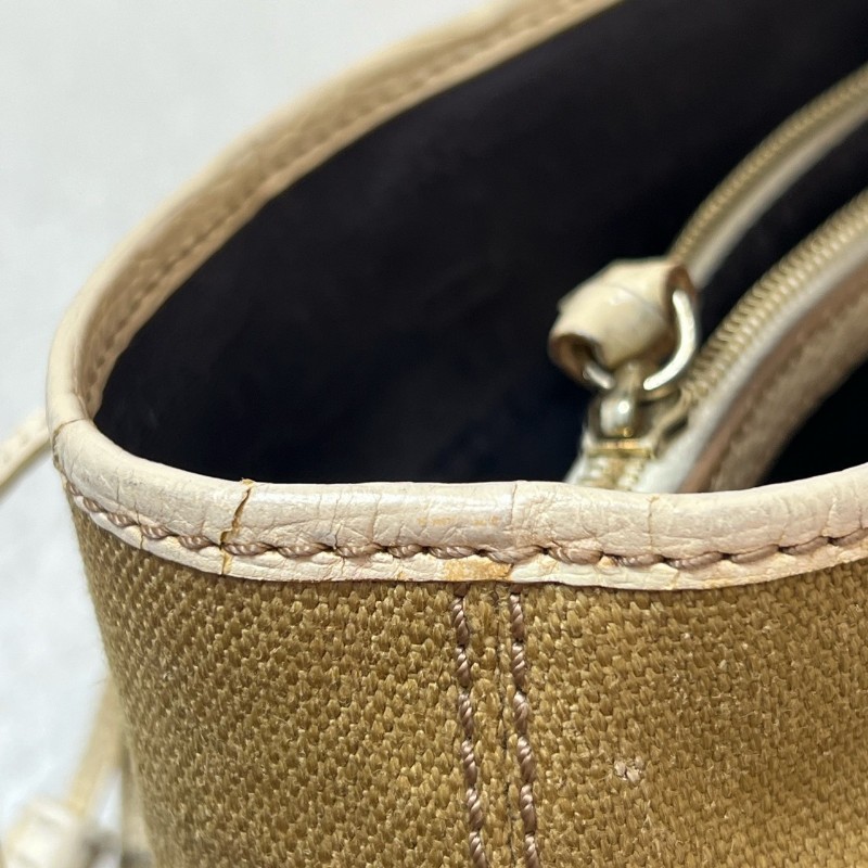 Celine Boogie吊墜皮牌帆布手提包-11