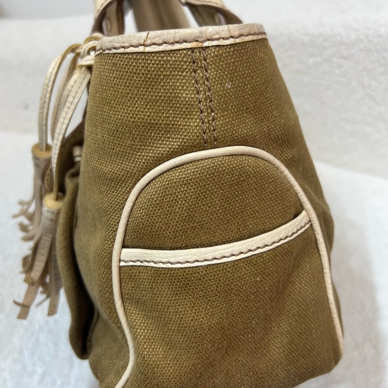 Celine Boogie吊墜皮牌帆布手提包-15